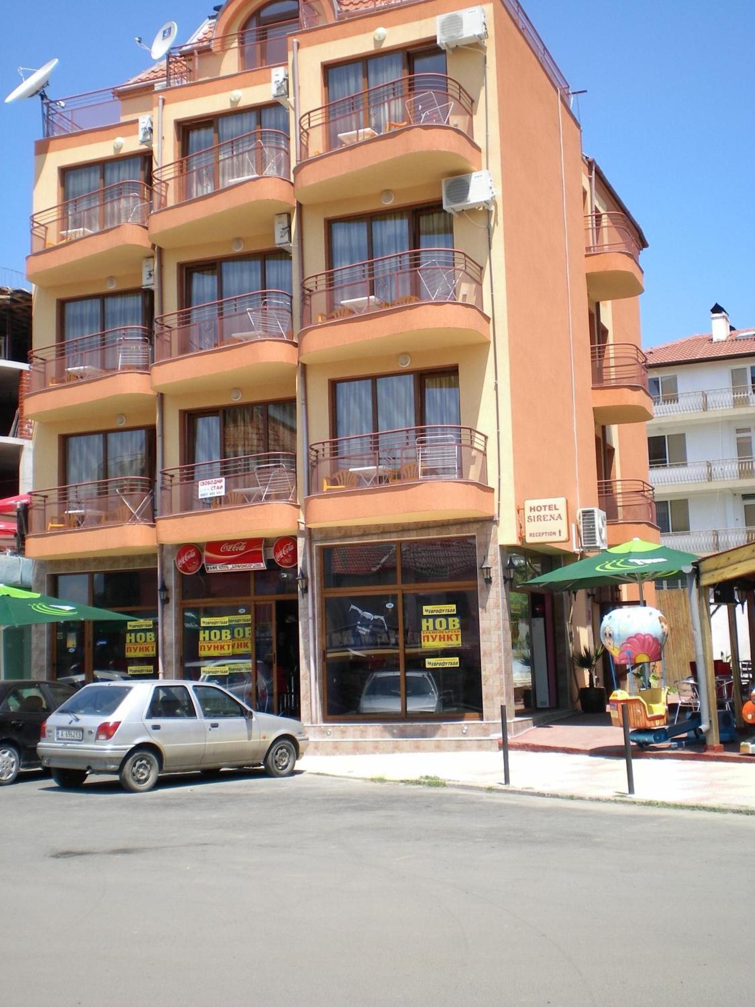 Hotel Sirena Приморсько Екстер'єр фото